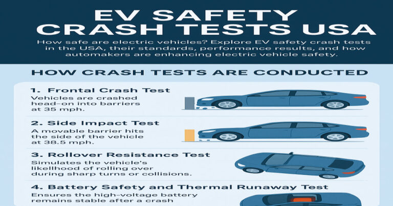 EV safety crash tests in the USA.