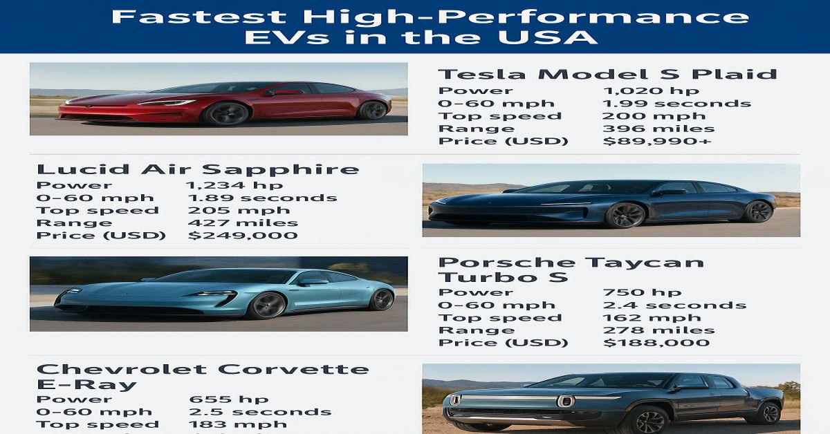 Explore the fastest high-performance electric vehicles