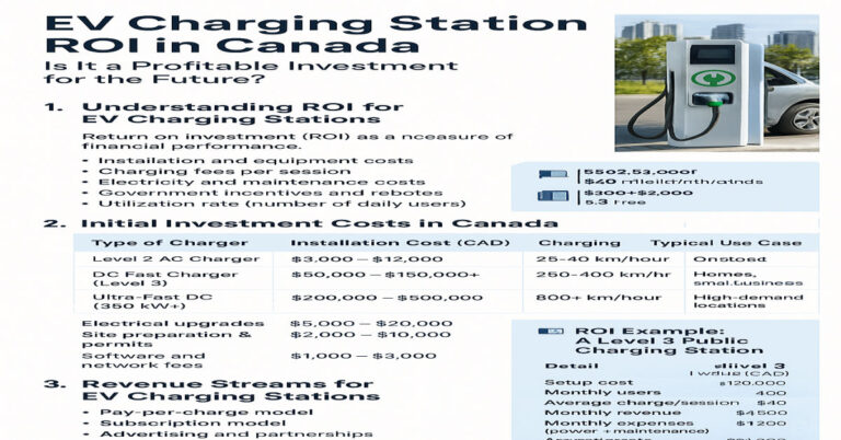 EV charging stations are in Canada