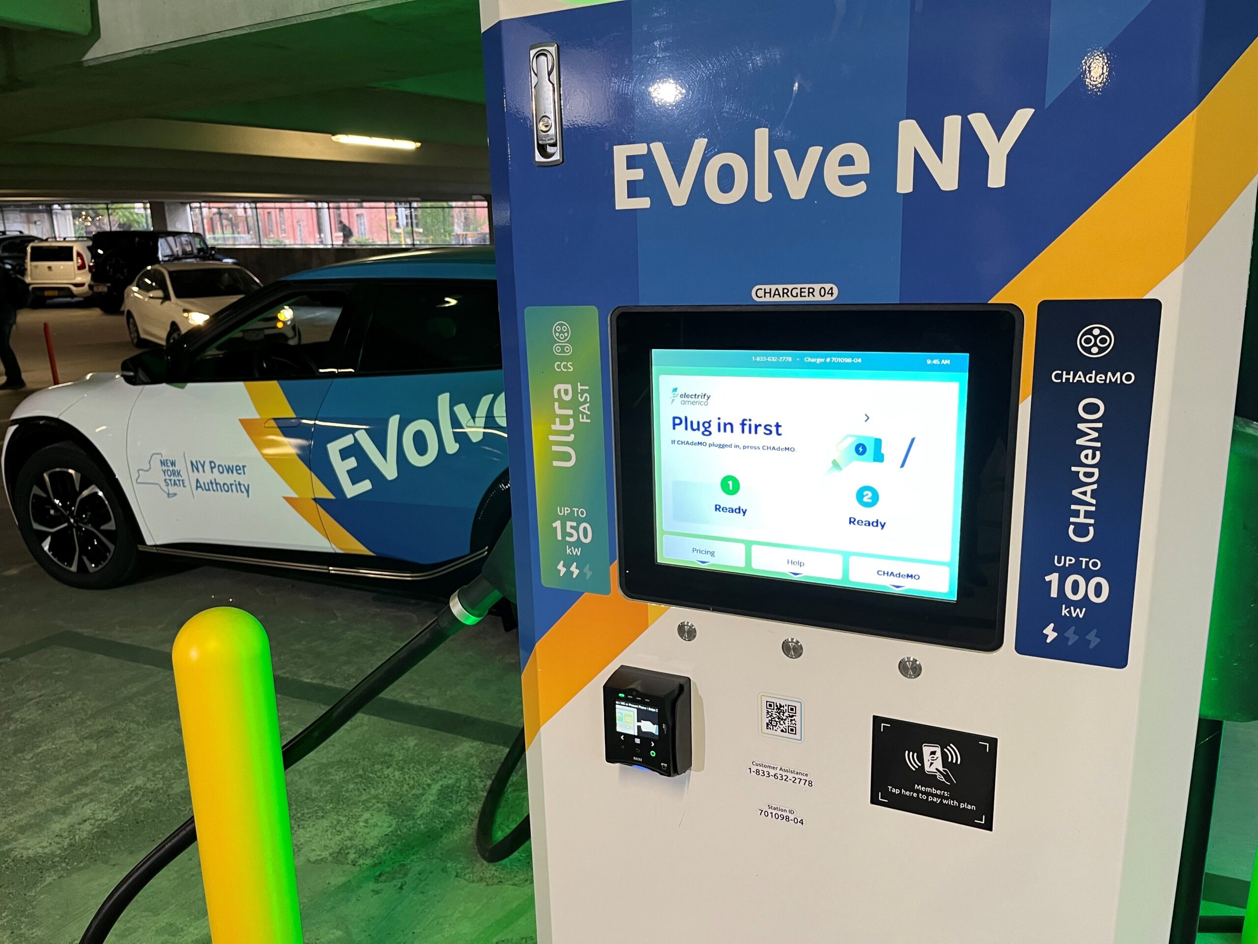 EV car charging station in New York