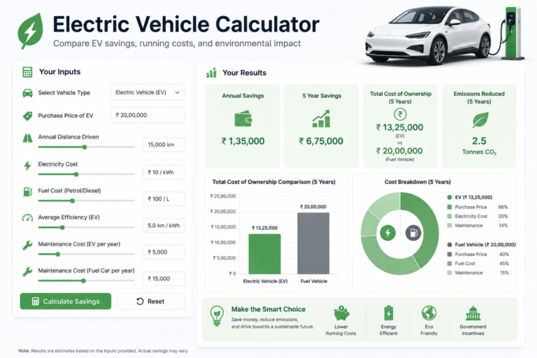 Electric Vehicle Calculator