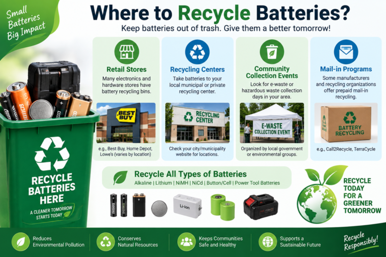 Where to Recycle Batteries
